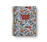 RIFLE PAPER CO. 2026 Gracie 17-Month Academic Softcover Spiral Planner, Aug. 2025 - Dec. 2026, 8.5" L x 6.25" W, Weekly and Monthly View, Pages for Contacts and Goals, Pockets for Storage