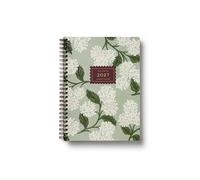 RIFLE PAPER CO. 2027 Sage Hydrangea 12-Month Softcover Spiral Planner, Includes Sections for Monthly Views, Contacts, Celebrations, Includes Pockets for Storage