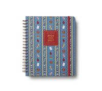 RIFLE PAPER CO. 2027 Schoolhouse 17-Month Academic Hardcover Spiral Planner, Aug. 2026 - Dec. 2027, 10" L x 8.5" W, Weekly and Monthly Pages, Inspirational Quotes, Stickers, Illustrated Pocket Folder