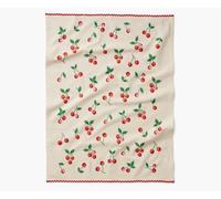 RIFLE PAPER CO. Cherries Tea Towel, Digitally Printed Illustration