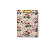 RIFLE PAPER CO. Dahlia Clipfolio with Illustrated Hard Cover, Gold Clip