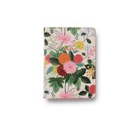 RIFLE PAPER CO. Dahlia Floral Pattern Faux Leather Passport Protector and Holder, Travel Essential for Women, Card and Passport Anti-Theft Wallet, Sized to Fit All Standard Passports, 5.5" L x 4.25" W