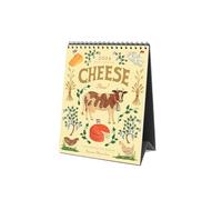 RIFLE PAPER CO. Desk Calendar, Dated for the Months of January - December 2026, Includes 12 Illustrations, Remember Birthdays, Anniversaries, Celebrations and More (6"W × 7.5"L), Cheese