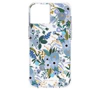Rifle Paper Co. iPhone 13 Case - Garden Party Blue [10ft Drop Protection] [Wireless Charging] Floral Print Phone Case, Slim, Anti Scratch, Shock Absorbing Materials