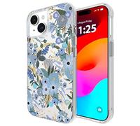 Rifle Paper Co. iPhone 15 Case [Compatible with MagSafe] [12ft Drop Protection] Cute iPhone Case 6.1" with Floral Pattern, Anti-Scratch Technology, Shockproof Material, Slim Fit - Garden Party Blue