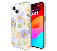 Rifle Paper Co. iPhone 15 Case [Compatible with MagSafe] [12ft Drop Protection] Cute iPhone Case 6.1" with Floral Pattern, Anti-Scratch Technology, Shockproof Material, Slim Fit - Pastel Marguerite