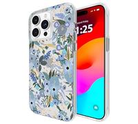 Rifle Paper Co. iPhone 15 Pro Max Case [Compatible with MagSafe] [12ft Drop Protection] Cute iPhone Case 6.7" with Floral Pattern, Anti-Scratch Tech, Shockproof Material, Slim Fit - Garden Party Blue