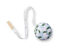 RIFLE PAPER CO. Measuring Tape | Retractable Measures up to 60" (152.4 CM), Retractable, Hidden Button Release, Brass Hardware (Perfect for Mom, Home, Office, On-The-Go, Desk), Hydrangea