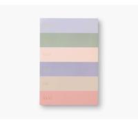 RIFLE PAPER CO. Muted Color Block Large Memo Notepad, Full-Color Print | 9" L x 6" W, 65 Tear-Off Sheets, Printed in Full Color w/ Metallic Gold Foil Accents on Every Page, Natural White Text Paper