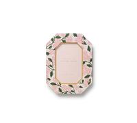RIFLE PAPER CO. Pink Hydrangea 4x6 Picture Frame, For Special Photos With Friends And Family, Stylized Pattern Single Photo Frame For Desks, Cabinets, And Nightstands