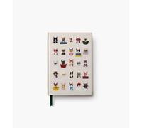 RIFLE PAPER CO. Studious Cats Embroidered Journal, Keepsake Diary