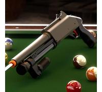 Rifle pool cue, automatic pool gun cue, easy shot control, enhanced accuracy, gun pool cue makes you a pool master(Yellow,85 * 21 * 6 cm)