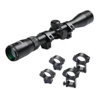 Rifle Scope 3-9X32, Green Lens, Fast Focus Eyepiece, Free 20mm and 11mm Ring Mounts, Air Rifle Scope, Airsoft Gun Scopes