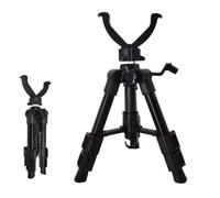 Rifle Shooting Stick Hunting Tripod Portable Gun Rest Rifle Stand Adjustable Height 13.2-21.8inch, 360 Rotation V Yoke Stand