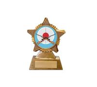 Rifle Shooting Trophy Award Premier Star Antique Gold 120mm Heavy Resin Target Rifle Range Free Engraving -troshow1-B