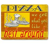 RIFOSA 12"x8" Pizza Parlor Metal Sign Vintage Italian Diner Restaurant Deli Decor