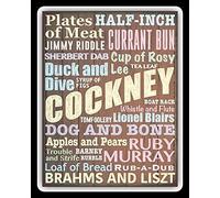 RIFOSA 6"x8" Cockney Rhyming Slang London Plaque Tin Metal Sign