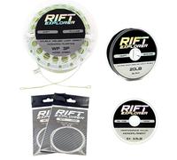 RIFT Explorer WF Fly Fishing Line Kit Dual Welded Loops 3 5WT Fly Fishing Line Pre-Tied Leader Braided Backing Tippet Fish Line