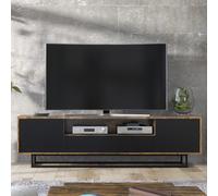 Rift Loft 200cm TV Unit - Rustic & Black