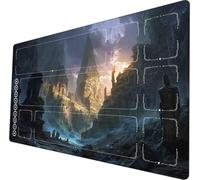 Riftbound TCG Playmat Unofficial Design with Game Zones and Board Game Players Storage Bag Perfect for 24x14 Inch (ruin)