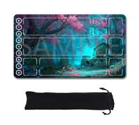 Riftbound TCG Playmat with Zones Unofficial, Original Design Play mat 24x14 Inchnon Free Storage Bag (251028110,Zone)