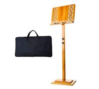 RIFWOVE Foldable Music Stand For Sheet Music, Wooden Adjustable Music Stand, Ergonomic Book Stand, Exquisite Workmanship, Suitable For Various Scenes Such As Classrooms And Concerts