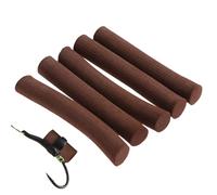 Rig Foam Sticks | EVA Cylinder Float Foam Sticks 5x for Carp Baits | Fly Tying Rig Materials Hook, Portable Lightweight Pop up Lure Feeder Tackle for Pond River