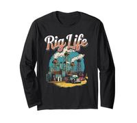 Rig Life Oilfield Rig Long Sleeve T-Shirt