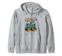 Rig Life Oilfield Rig Zip Hoodie