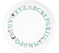 RIG-TIG - Moomin ABC Plate 20 cm, Turquoise - Turquoise