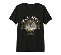 Riga Latvia Travel Souvenir City Gift Premium T-Shirt