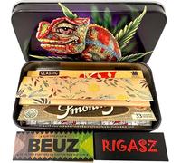 Rigasz Filters SLIM Metal Storage Tin Box with Plant Based KS Papers