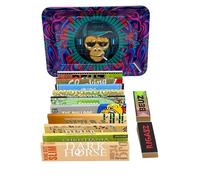 Rigasz Tips 10 Pack King Size Papers and Mini Metal Tray