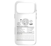 Rigatoni Carbonara Roman Pasta No Cream Purist Case for iPhone 17 Pro Max