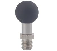 Rigdance 20mm Ball Adapter with M10 Stud - Heavy-Duty Motorcycle & Off-Road Mount for iPad and Phones | Stainless Steel Core + TPU Coating | Anti-Vibration M10 Thread for Rugged Rides