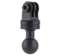 Rigdance 20mm Ball to Action Camera Mount for Gopro Adapter, Compatible with Bulletpoint Dash Mount Arm, Corrugated Anti-Slip Ball (Aluminum)