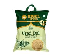 Rigel Spices Urad Dal 2 KG - Whole White Matpe Beans - Rich in Protein - Split Urad Dal - Non-GMO - Naturally Gluten-Free - Ideal for Indian Cooking, High-Protein Diets
