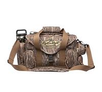 Rig'Em Right Waterfowl Standard Shell Shocker Duck Hunting Blind Bag with Sunglasses Case, Drink Holder, Ammo Compartment and More, Mossy Oak Bottomland, Built-in,modern