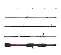 Rigged and Ready - Compact Travel Fishing Rod - Spin/Baitcast Options for Saltwater & Freshwater(Rucksack Baitcast Rod)