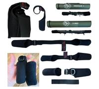 Rigged and Ready Travel Fishing Rod Carrier - Flexible Super Stretch Adjustable Rod Storage Case Organizer Carry, Protect and Hold - Light weight to save space