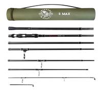 Rigged & Ready S Max Multi-Function Powerful Travel Rods with 2 Tips + Case