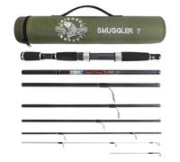 Rigged & Ready Smuggler™ Travel Fishing Rod & Reel Combo, Compact Rods+Case | 1 Spinning Rod and Reel Combo, 4 Spin, 1 Casting Rod + Cases. 2, 3 or 4 Tips. Spin and General Freshwater - Saltwater Fishing
