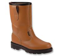 Rigger Boots, Tan, Size 8, Footwear Type Rigger Boot, Outer Sole Type Polyurethane, Product Range Worksite - Tan Rigger Boots, Safety Category CE, EN345-1, Shoe Colour Light Brown, Shoe Size Euro 42,
