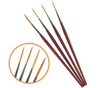 Rigger Brush Set of 4 By Essential Arts Artists Fine Detail Paint Brushes Pack in Sizes 0, 1, 2, 3