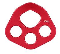 Rigging Plate, 4 Holes Climbing Rigging Plate for Outdoor Aluminum Rock Climbing Abseil Plate Bear Paw Climbing Equipment