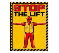 Rigging Poster Stop The Lift Signal for Construction Safety