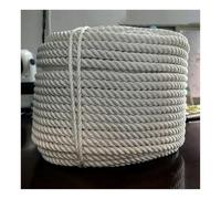 Rigging Rope,0.39-0.79" Three-Strand Braid Rigging Rope - Durable Polyester Pulling Bull Rope for Tree Work, Camping, Marine Use, Tie-Down, & Cargo (10mm Diameter, 100m Length)