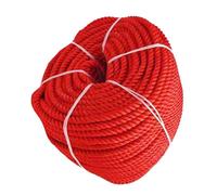 Rigging Rope,High-Strength Arborist Rigging Rope - 1/2" x 164' Waterproof Polypropylene Three-Strand Braided Rope for Marine, Tie-Down, Yacht Rescue, DIY - Red Color