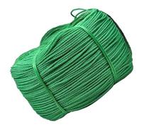 Rigging Rope,Multipurpose Waterproof Arborist Rigging Rope - 1/4" x 656' Green, Three-Strand Braided Polypropylene for Marine Tie-Down, Yacht Rescue, DIY Projects, Heavy Duty