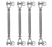 Rigging Screw 5mm Jaw to Jaw Turnbuckle Straining Marine Stainless 4 Pack